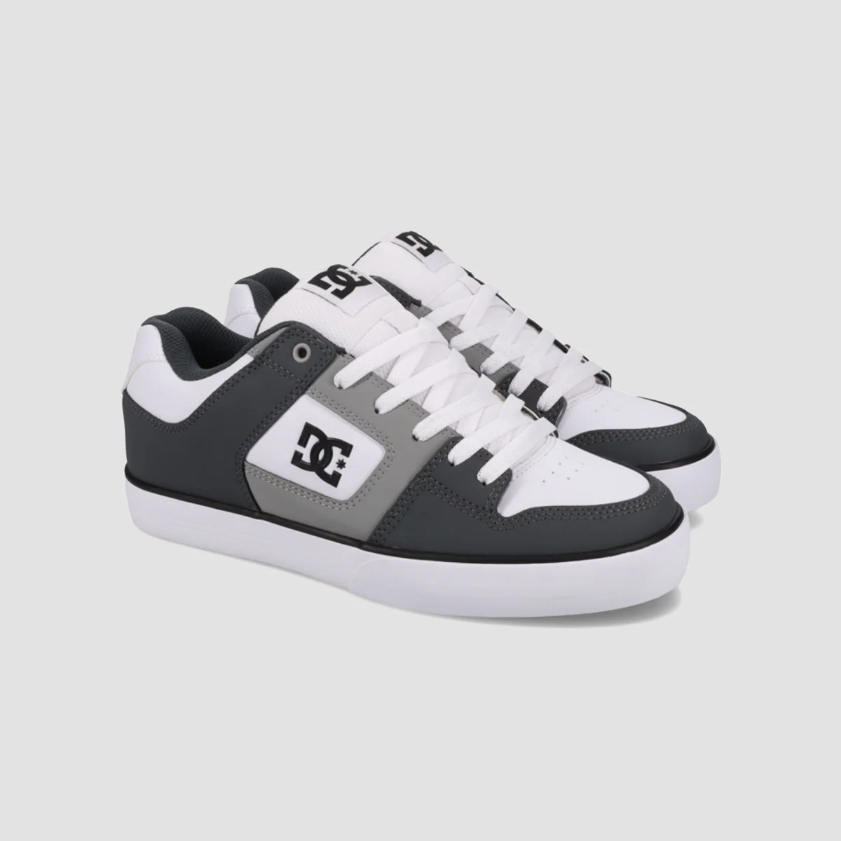 DC Pure Shoes - Grey/Grey/White - Image 2