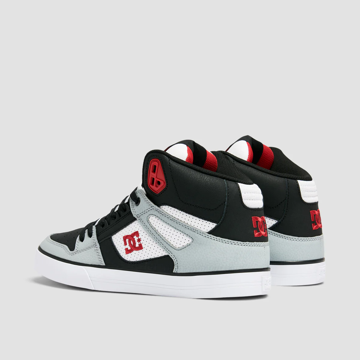 DC Pure WC High Top Shoes - Black/Grey/Red - Image 3