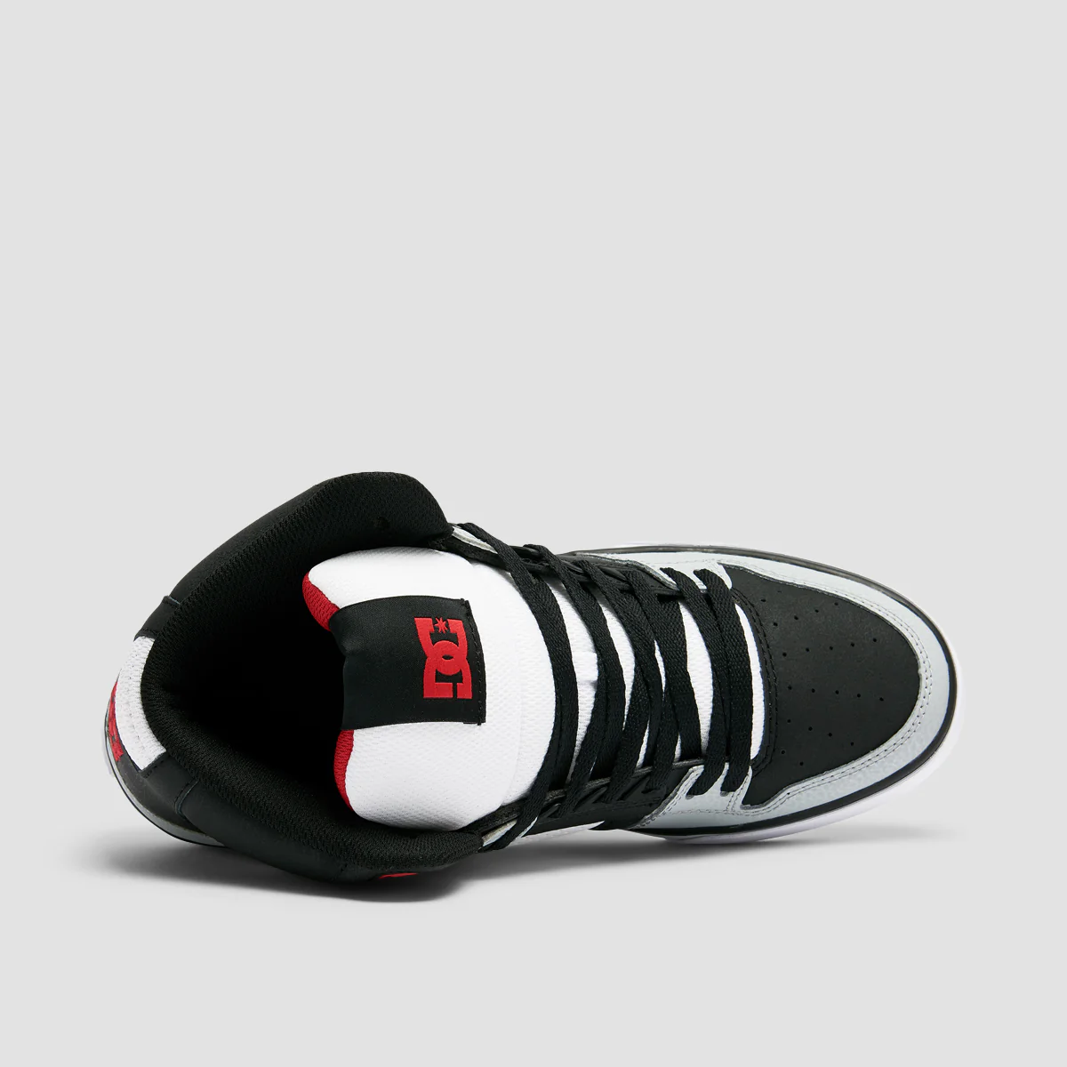 DC Pure WC High Top Shoes - Black/Grey/Red - Image 4