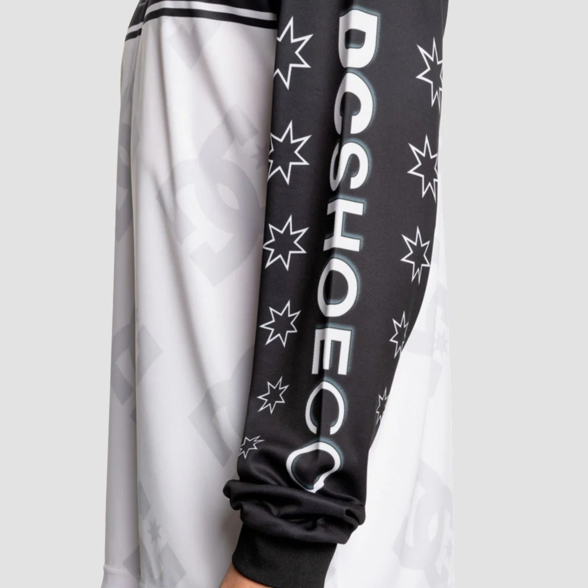 DC Rock It Longsleeve Moto T-Shirt Black - Image 3