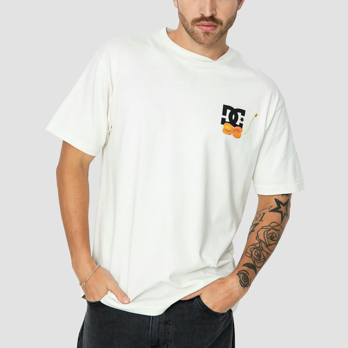 DC Seed Planter T-Shirt Lily White Enzyme Wash - Image 2