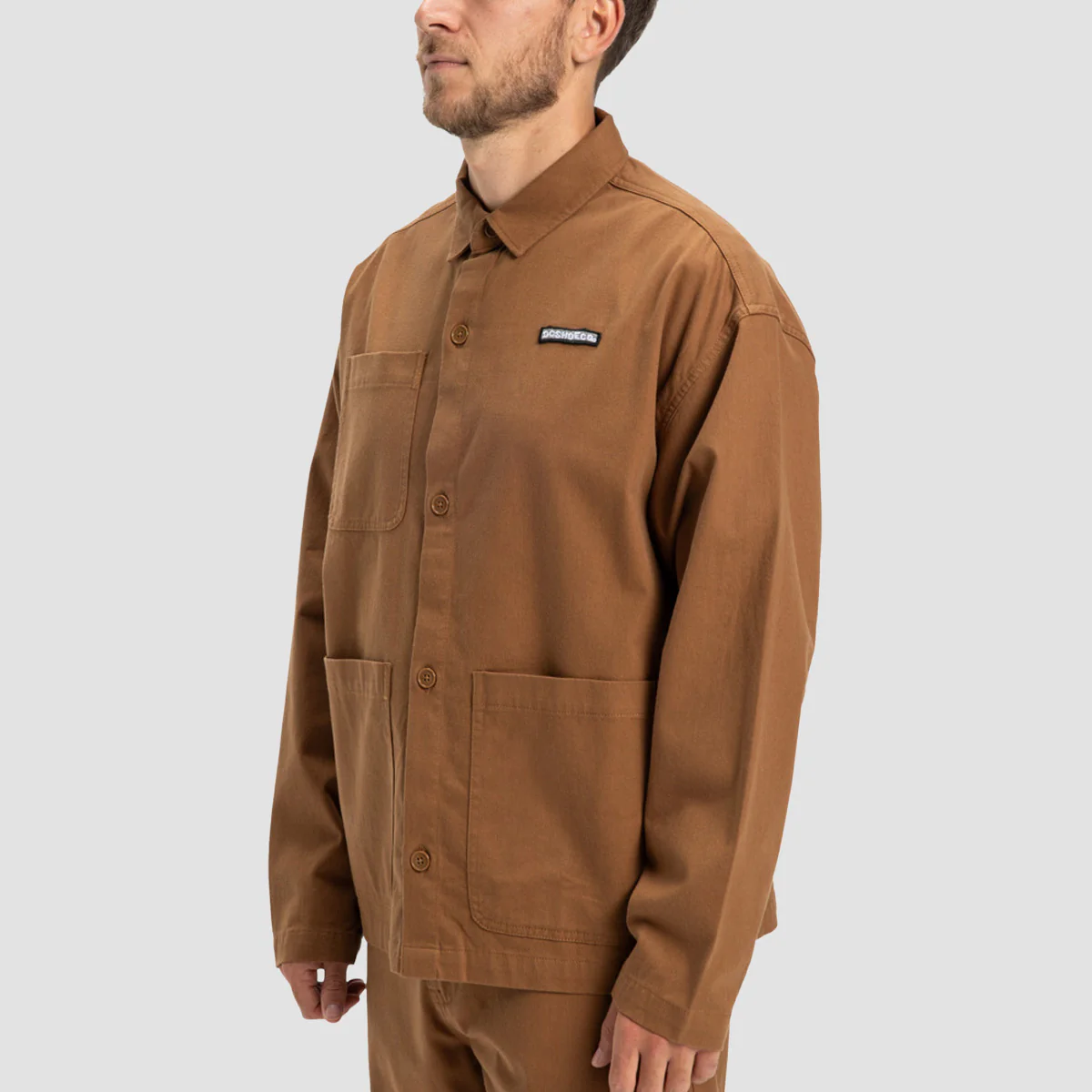 DC Showcase Longsleeve Overshirt Toffee - Image 2