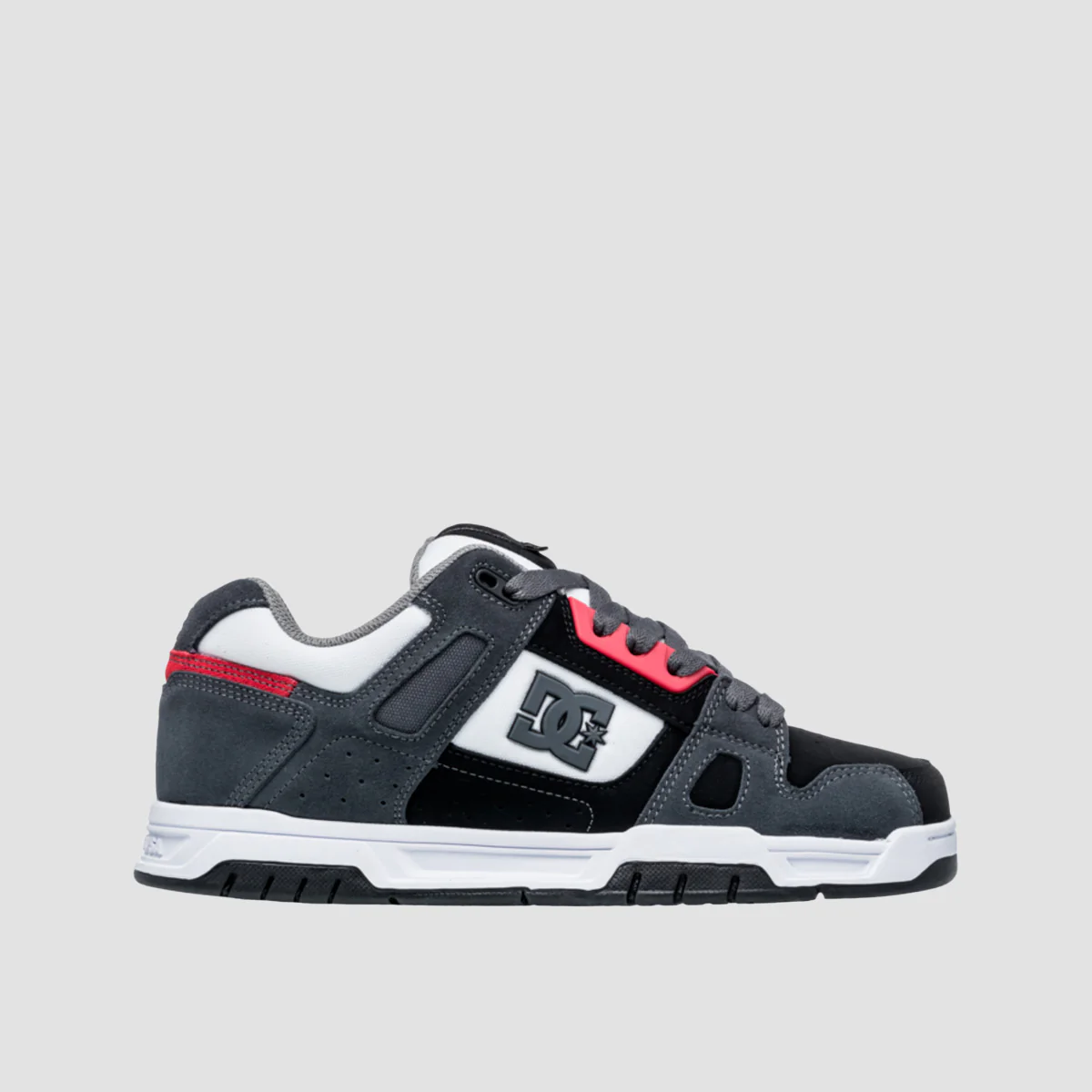 DC Stag Shoes - Black/Grey/White