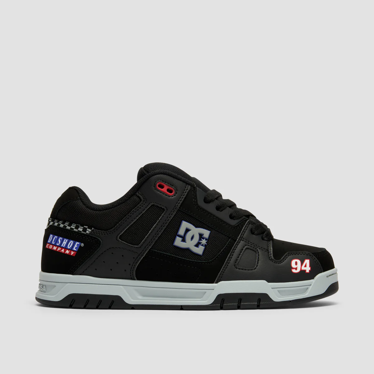 DC Stag Shoes - Black/Grey/Blue