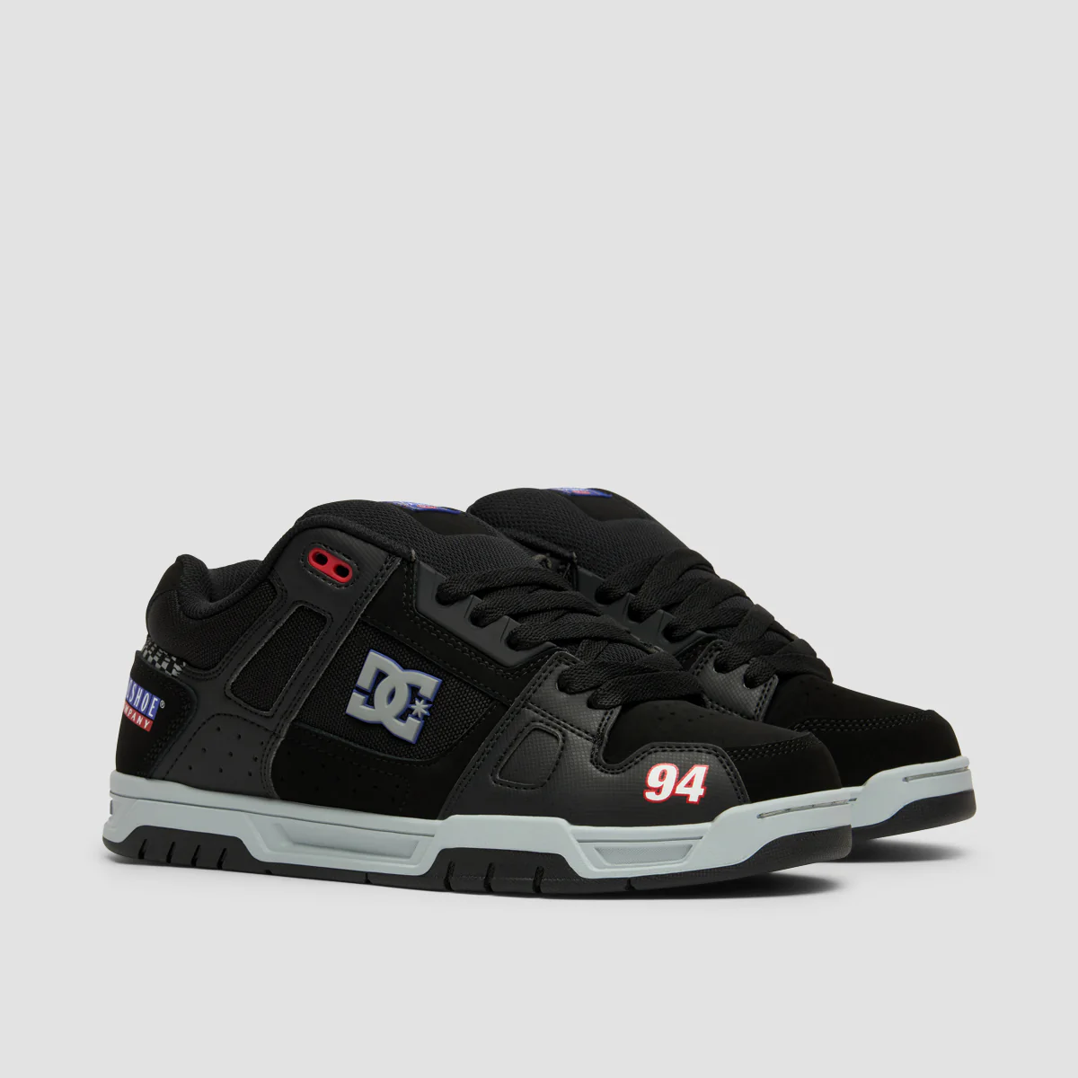 DC Stag Shoes - Black/Grey/Blue - Image 2