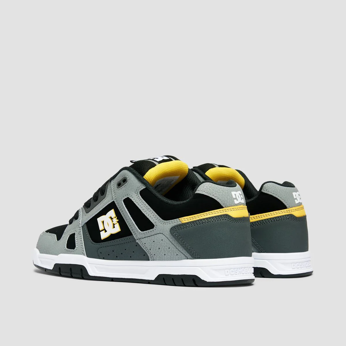 DC Stag Shoes - Grey/Yellow - Image 3