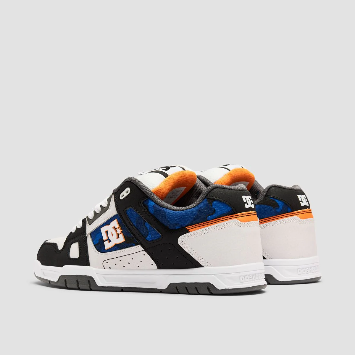 DC Stag Shoes - White/Black/Orange - Image 3