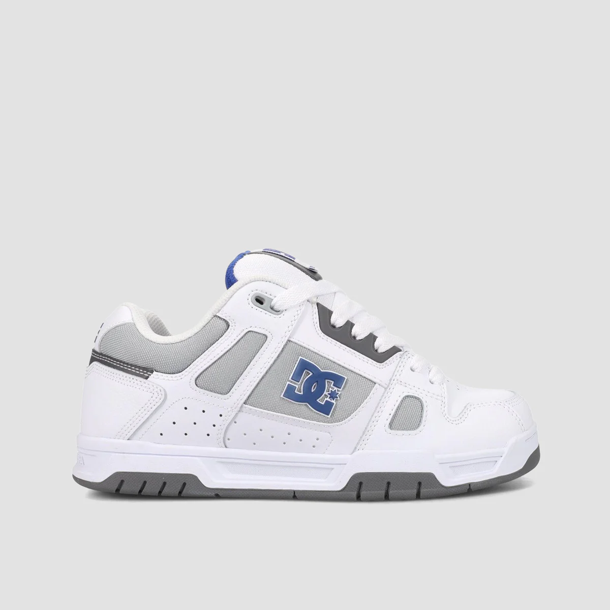 DC Stag Shoes - White/Blue/Grey