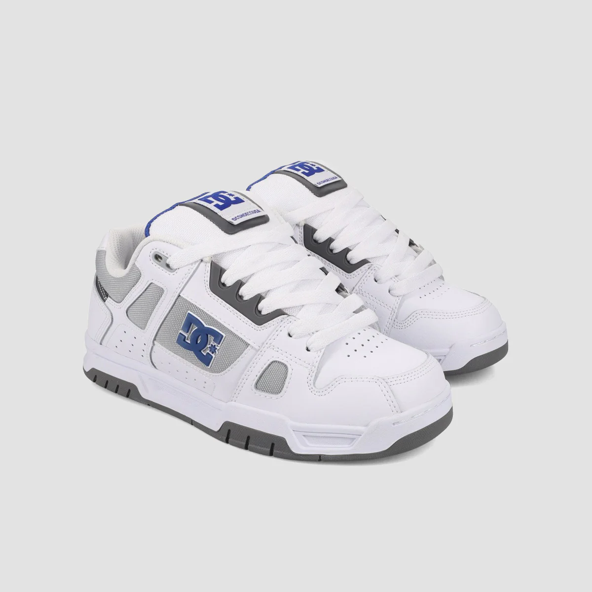 DC Stag Shoes - White/Blue/Grey - Image 2