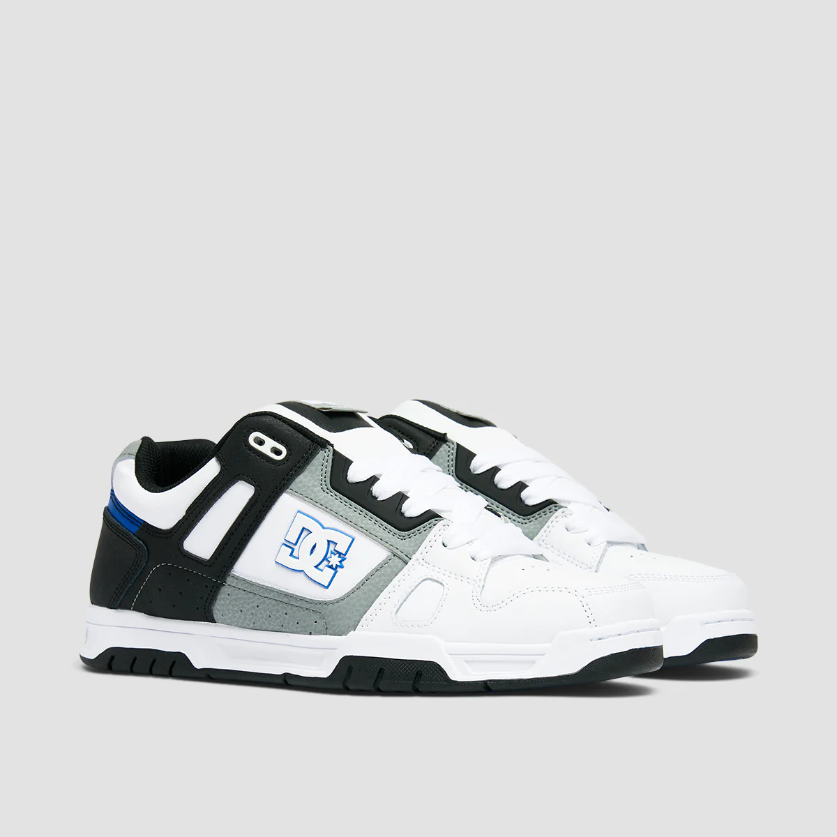 DC Stag Shoes - White/Grey/Blue - Image 2