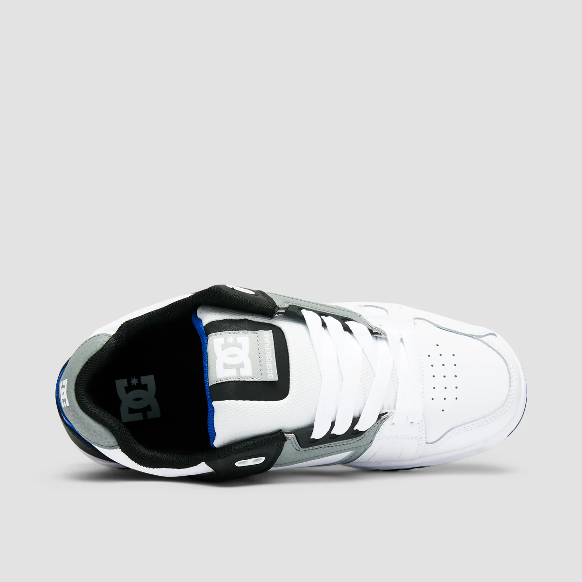 DC Stag Shoes - White/Grey/Blue - Image 4
