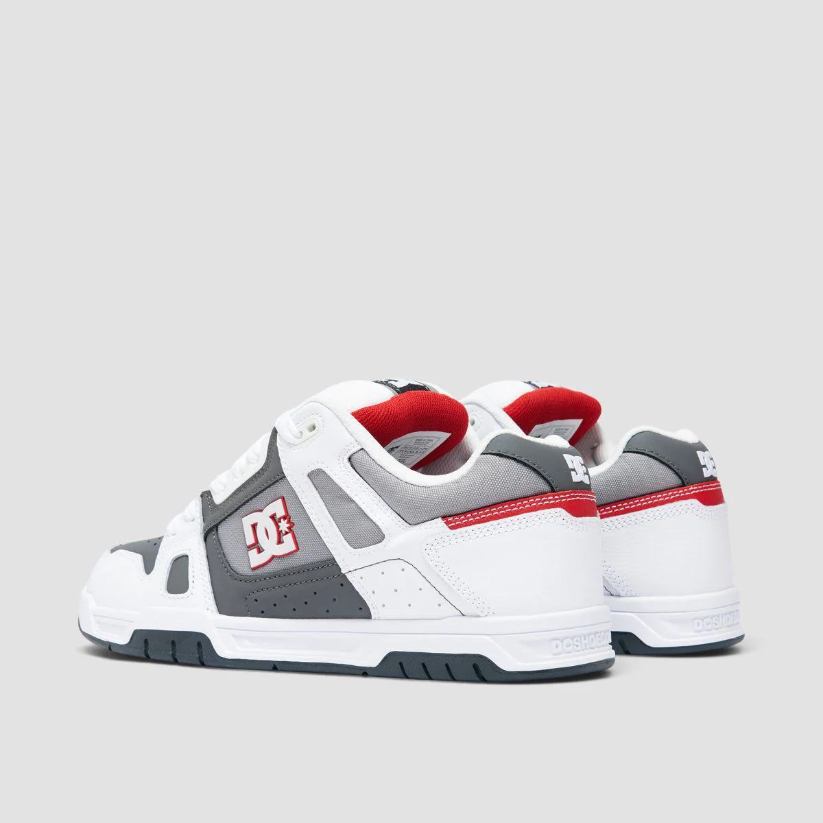 DC Stag Shoes - White/Grey/Grey - Image 3