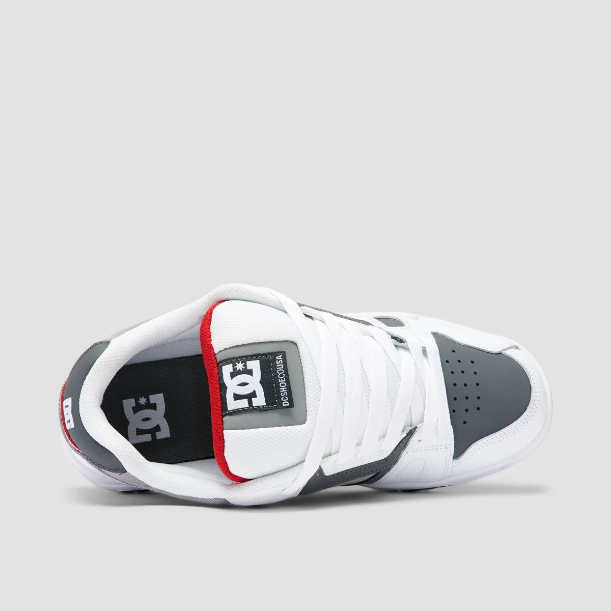 DC Stag Shoes - White/Grey/Grey - Image 4