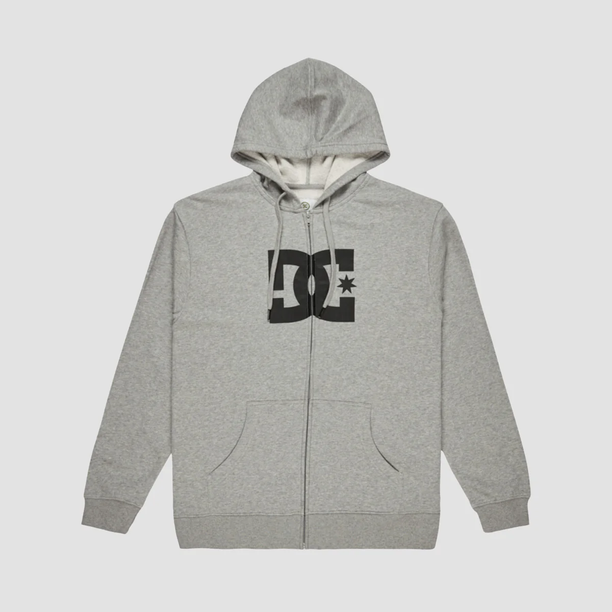 DC Star Zip Hoodie Heather Grey