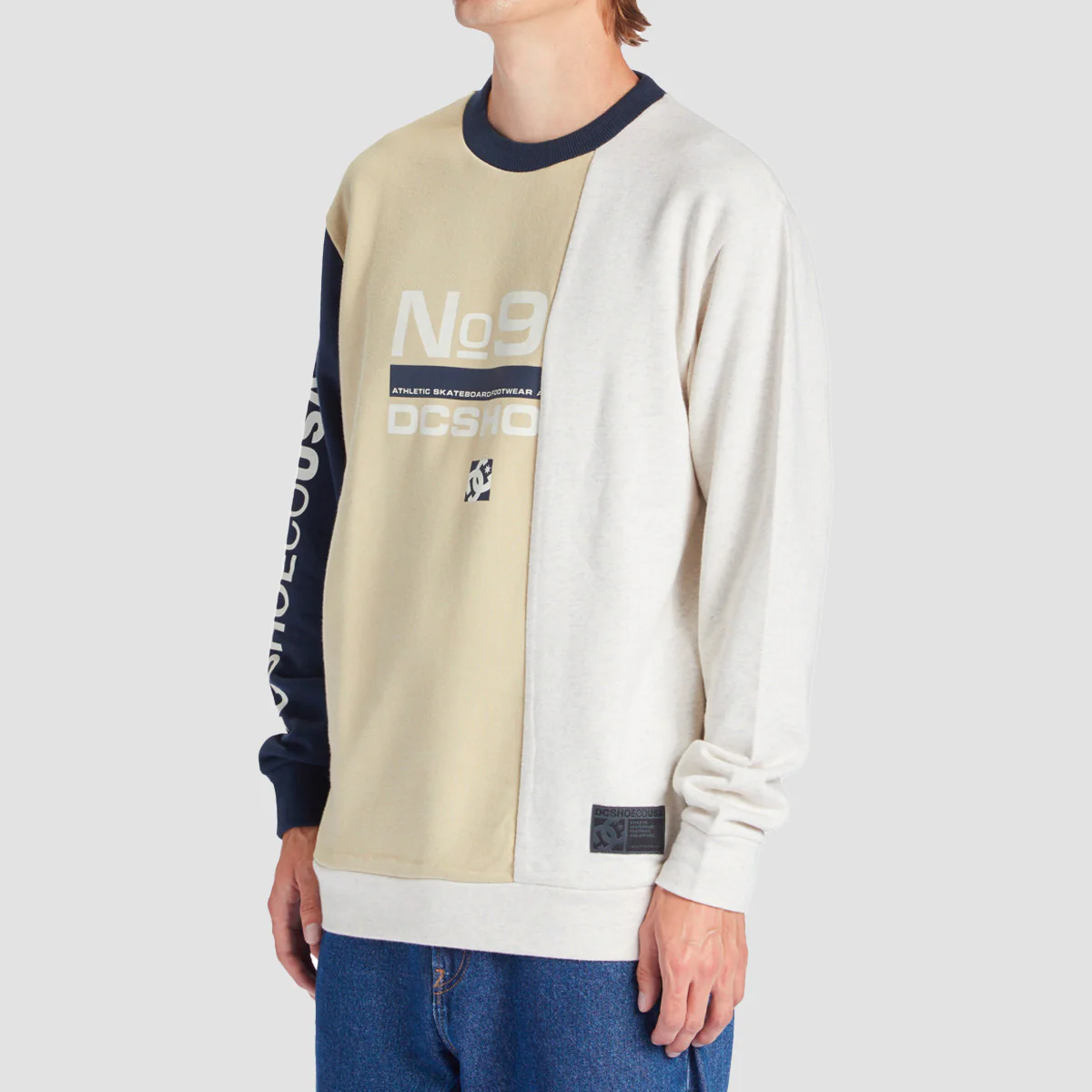 DC Static Crew Sweat Overcast Multi - Image 2