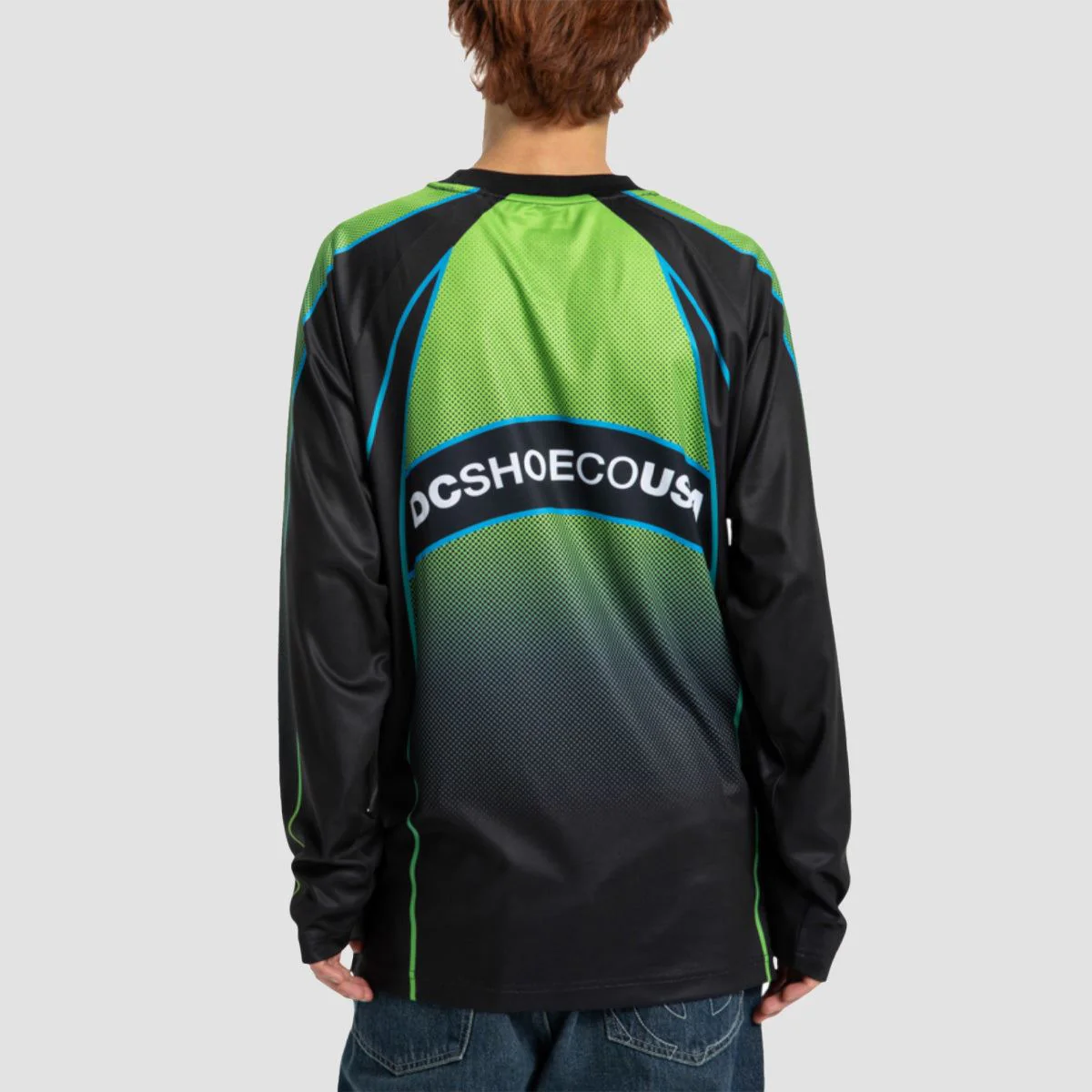 DC Sylem Longsleeve Jersey T-Shirt Lime Green - Image 2