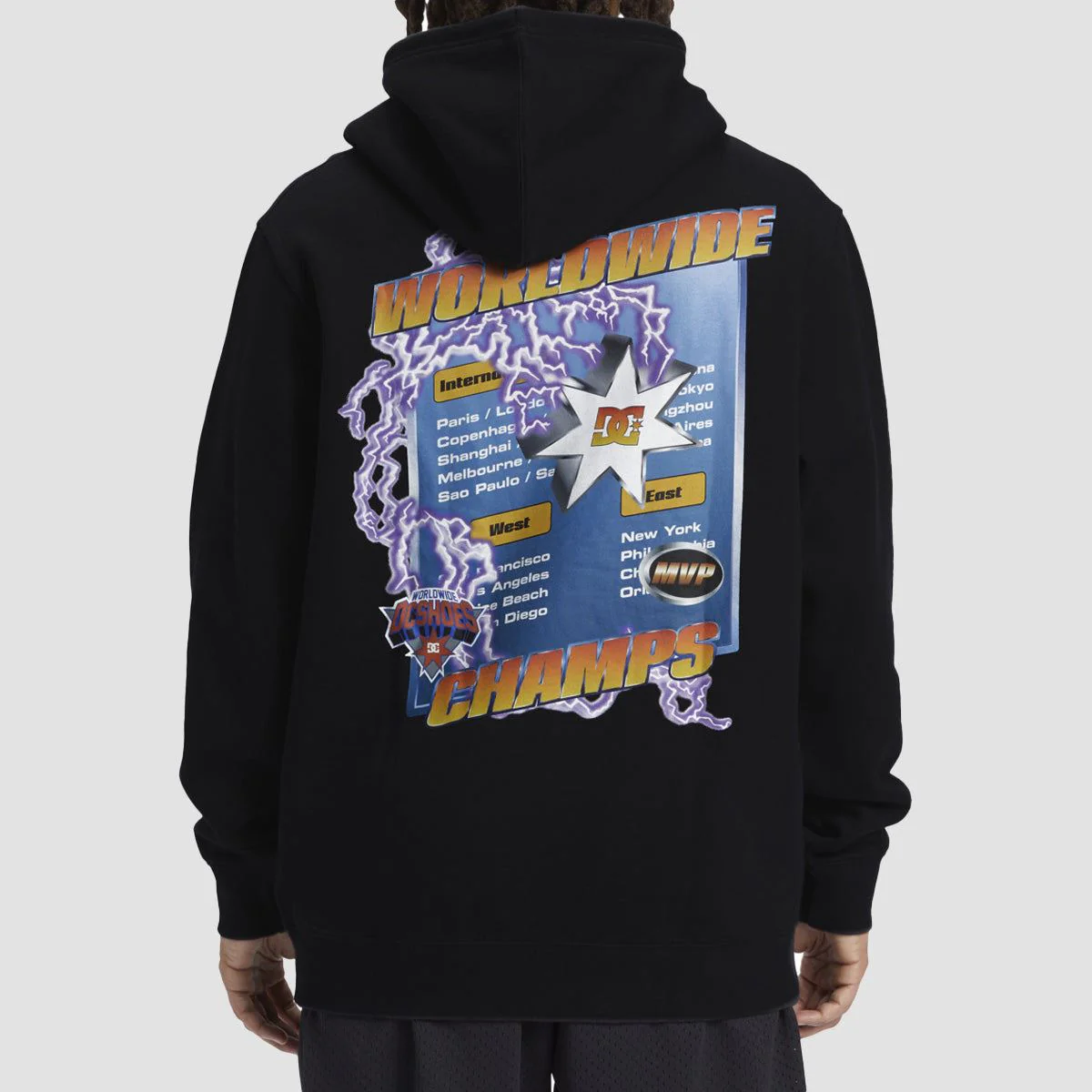 DC The Champs Pullover Hoodie Black - Image 2