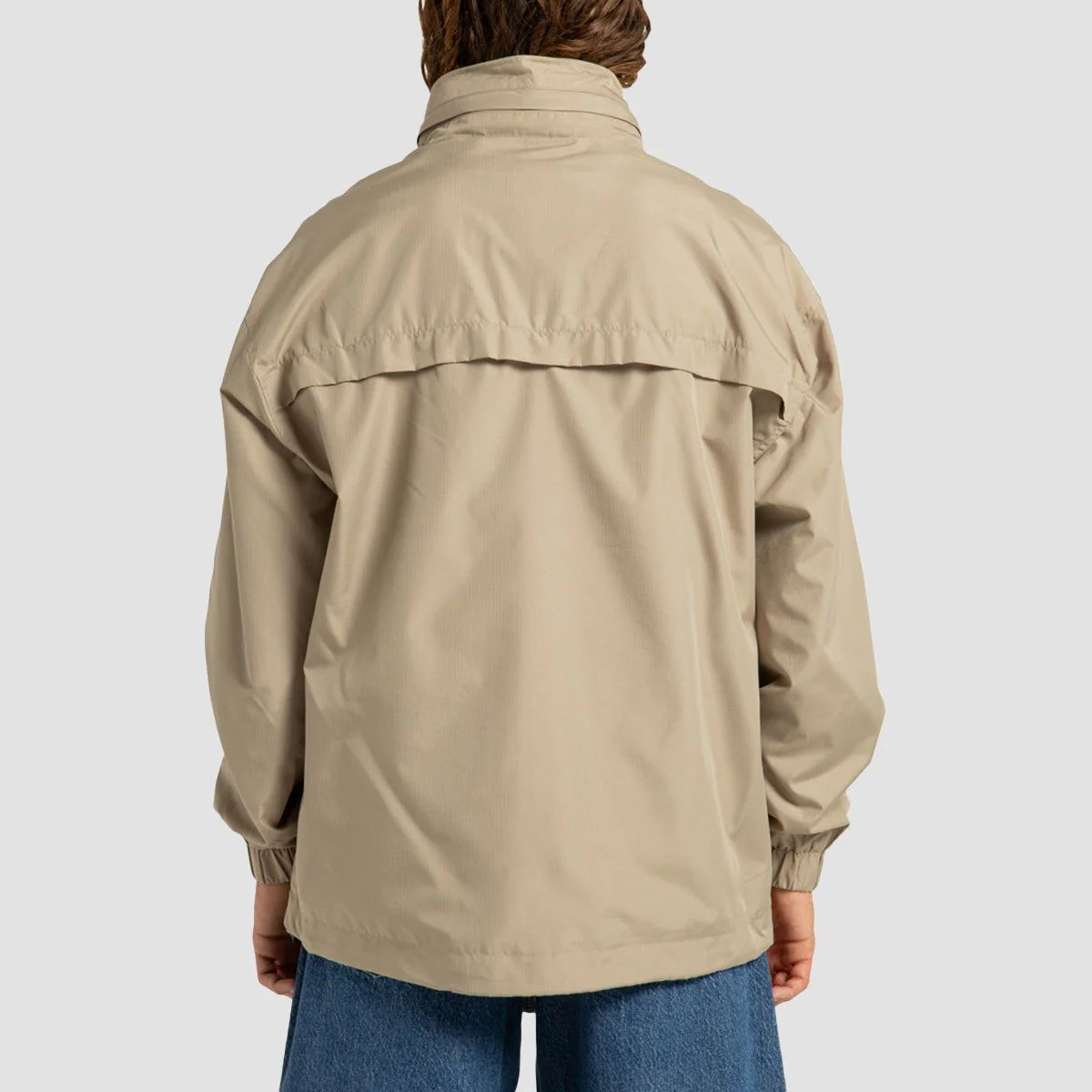 DC Vantage Mock Hood Windbreaker Jacket Crockery - Image 3