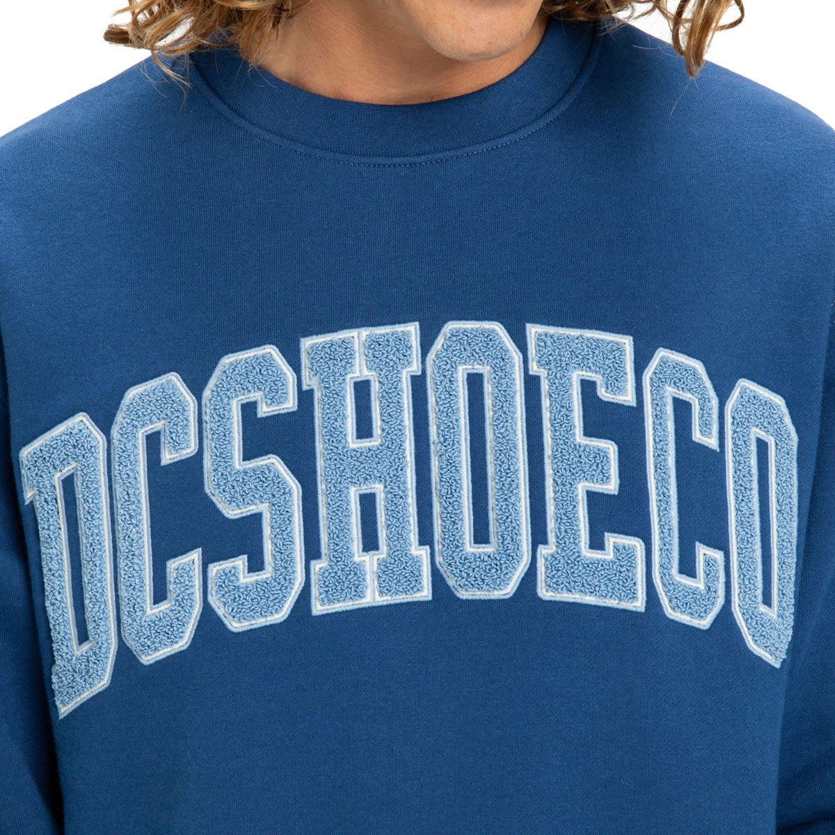 DC Varsity Crew Sweatshirt Estate Blue - Image 2
