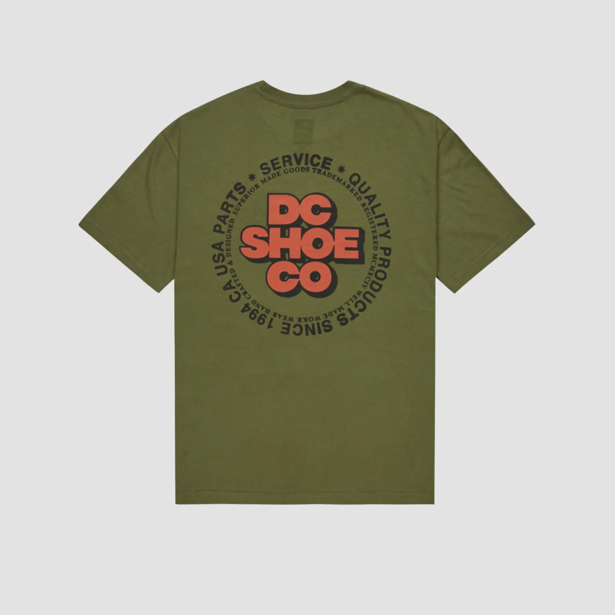 DC Work Circle T-Shirt Bronze Green - Image 2