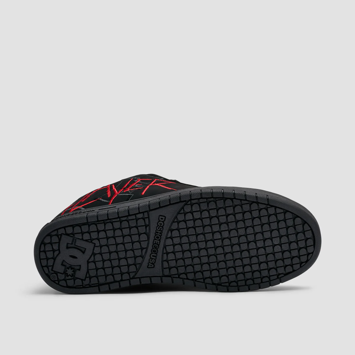 DC X Slayer Court Graff Shoes - Black/Black/Red - Image 5