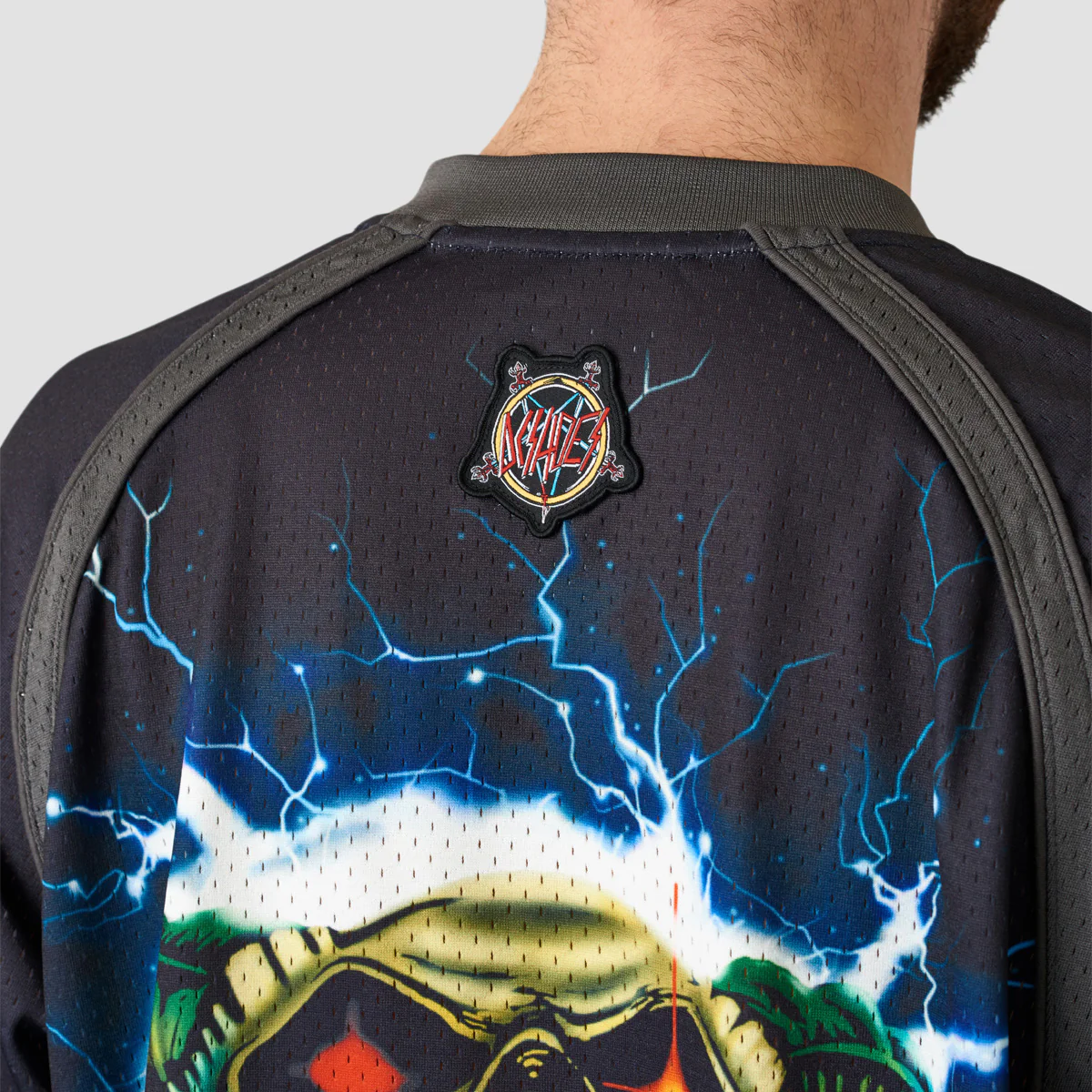 DC X Slayer Football Jersey T-Shirt Black - Image 4