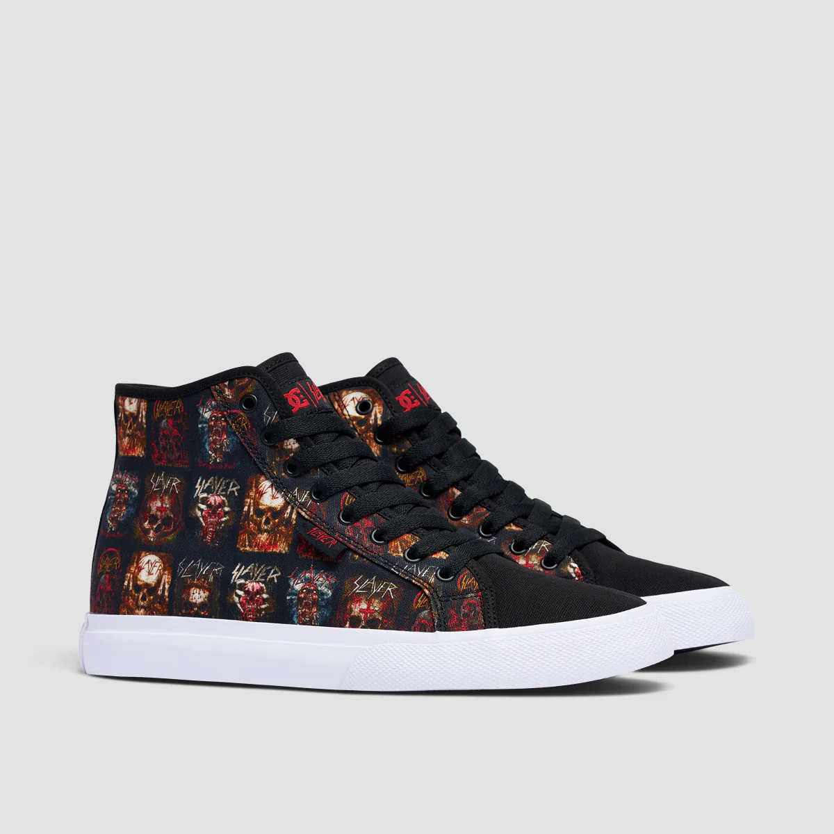 DC X Slayer Manual Hi Shoes - Black/White Print - Image 2