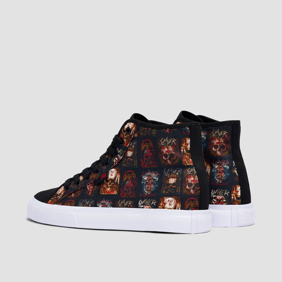 DC X Slayer Manual Hi Shoes - Black/White Print - Image 3