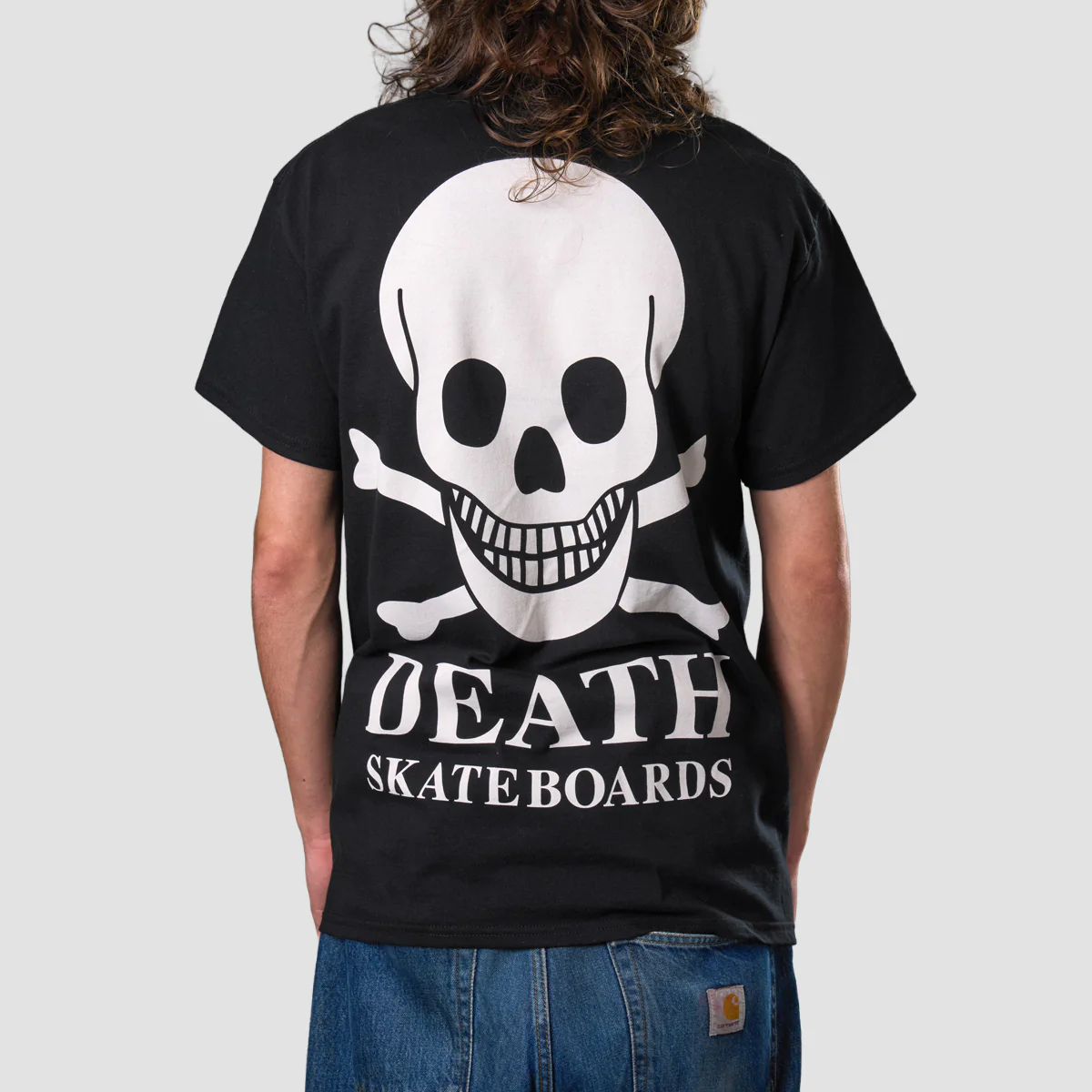 Death OG Skull Backprint T-Shirt Black/White - Image 2