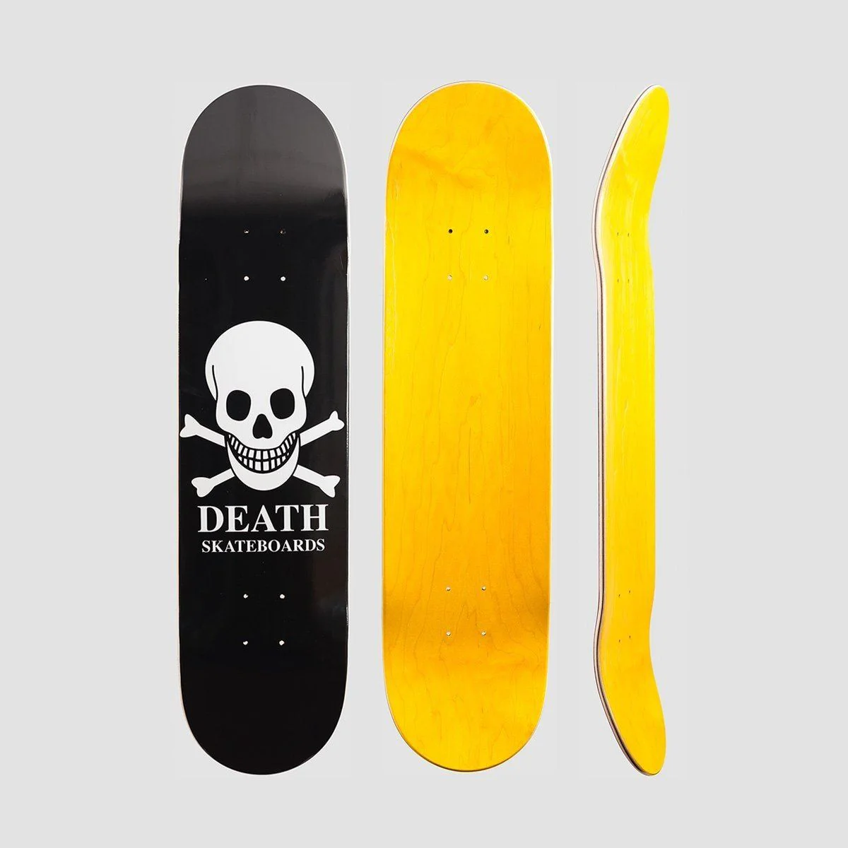 Death OG Skull Skateboard Deck Black - 7.75" - Image 2