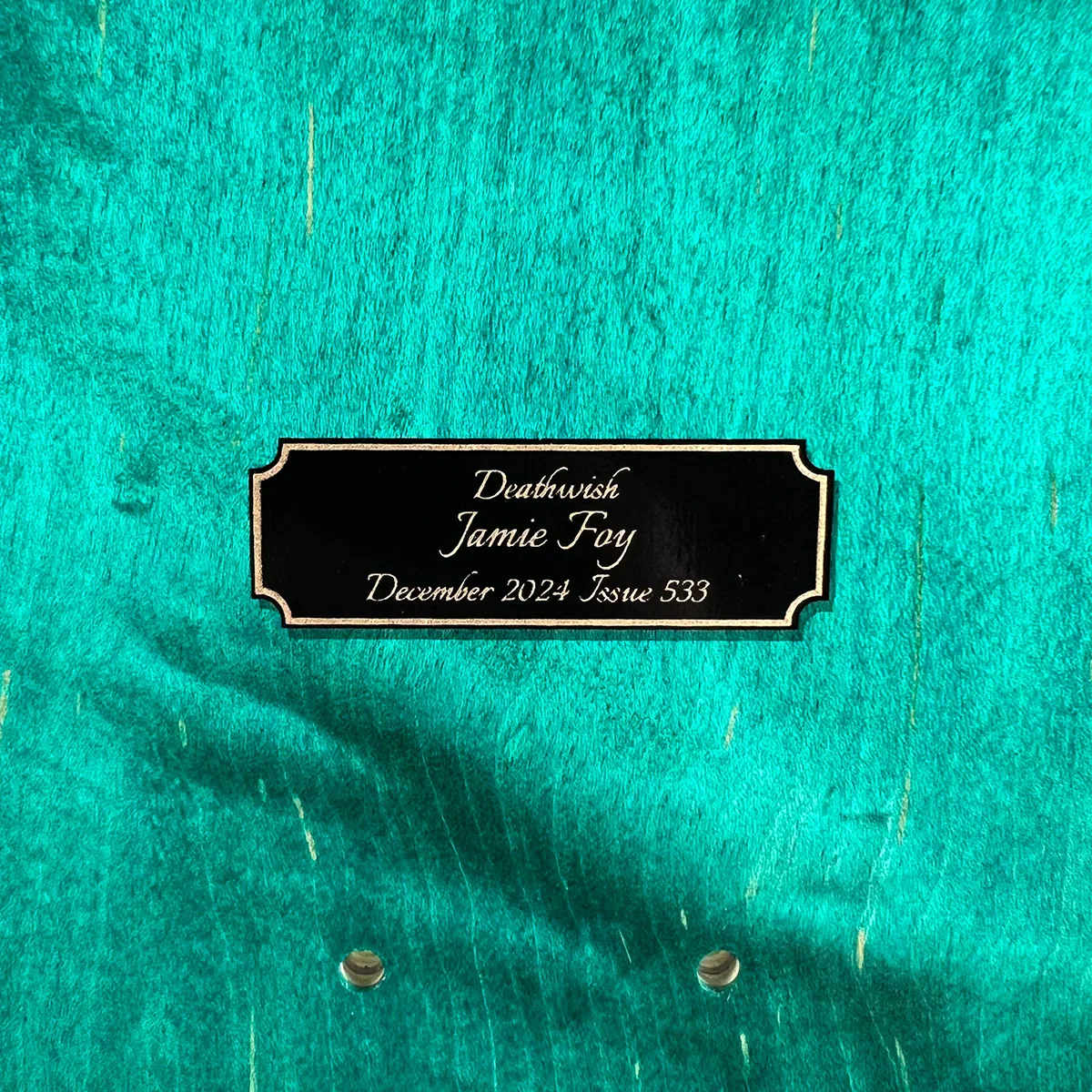 Deathwish Jamie Foy Commemorative Hammer Skateboard Deck Assorted Stains - 8.5" - Image 3