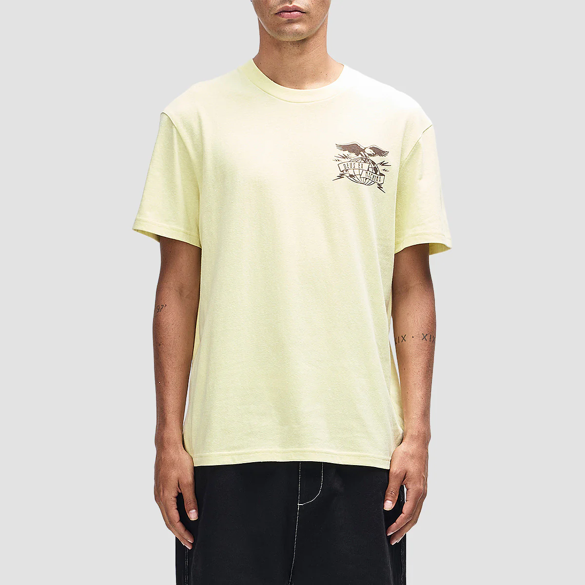 Deus Claw-Some Whizz T-Shirt Canary Yellow - Image 2