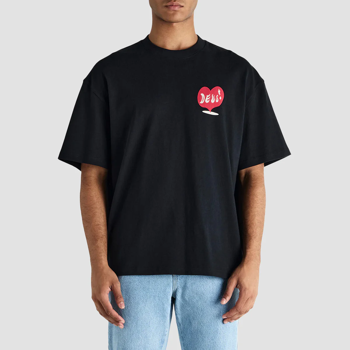 Deus Deep Cut T-Shirt Black