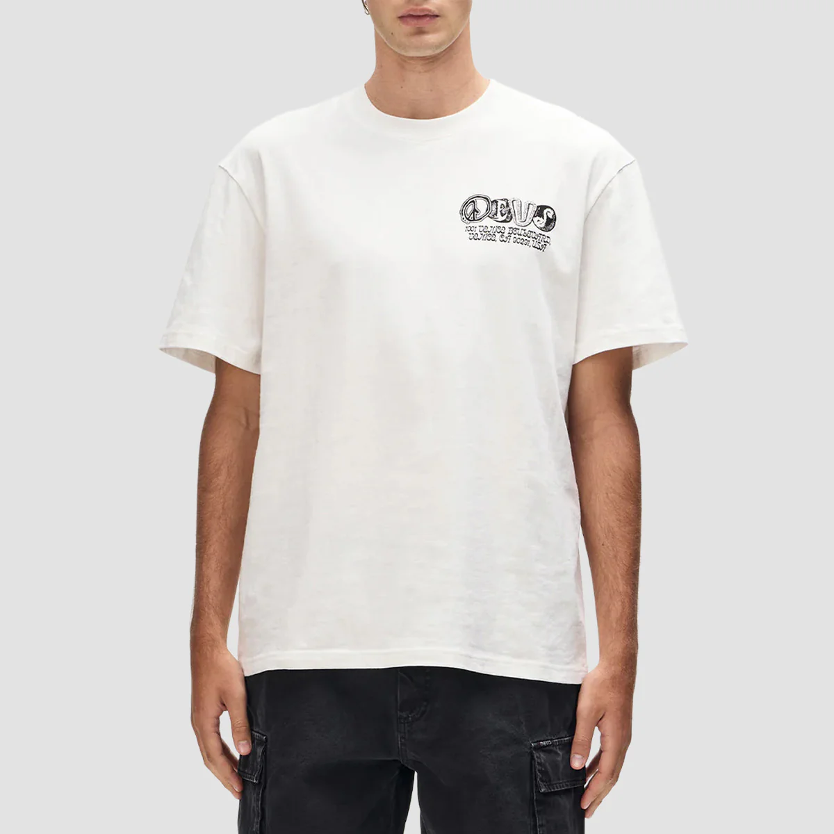 Deus Labyrinth T-Shirt Vintage White - Image 2