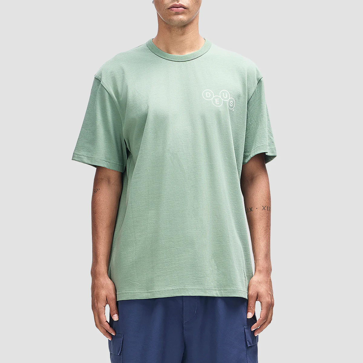 Deus Mechanism T-Shirt Loden Frost Green - Image 2