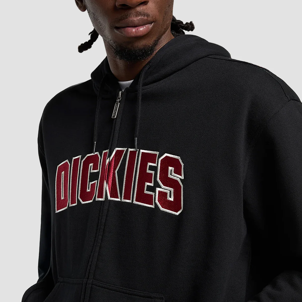 Dickies Aitkin Zip Hoodie Black - Image 2