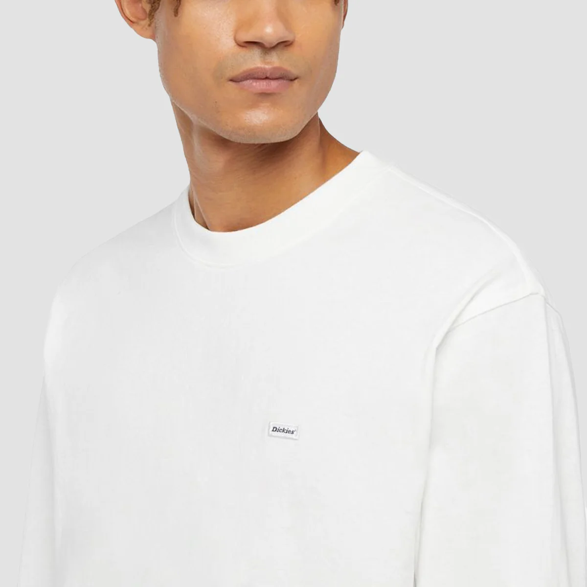 Dickies Clancy Heavyweight Longsleeve T-Shirt White - Image 2