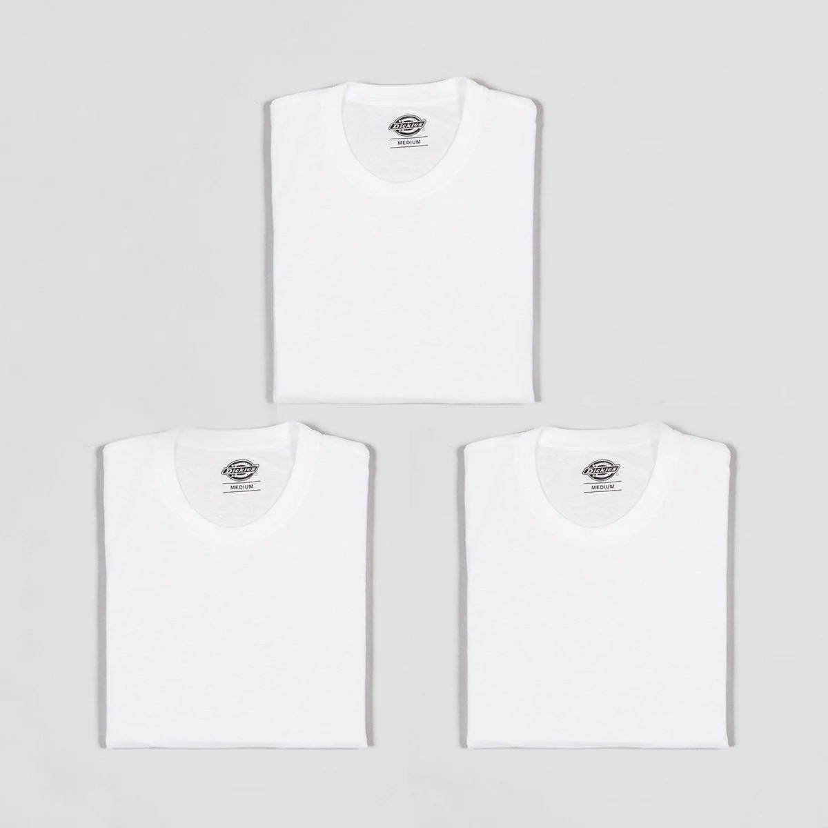 Dickies Crew Neck T-Shirt 3 Pack White