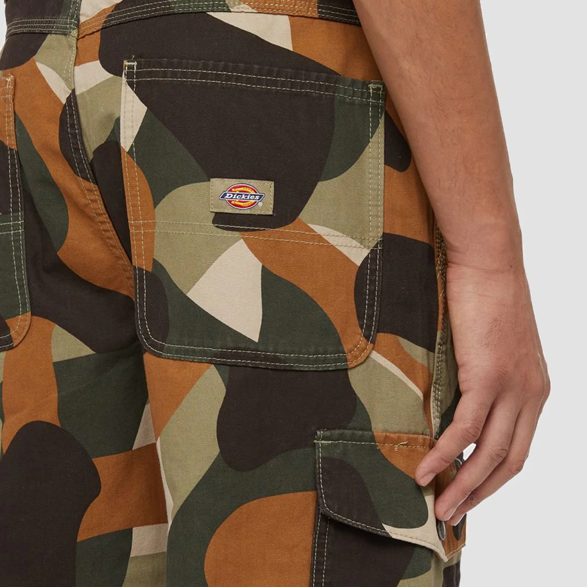 Dickies Duck Canvas Camo Cargo Pants Imperial Green - Image 3