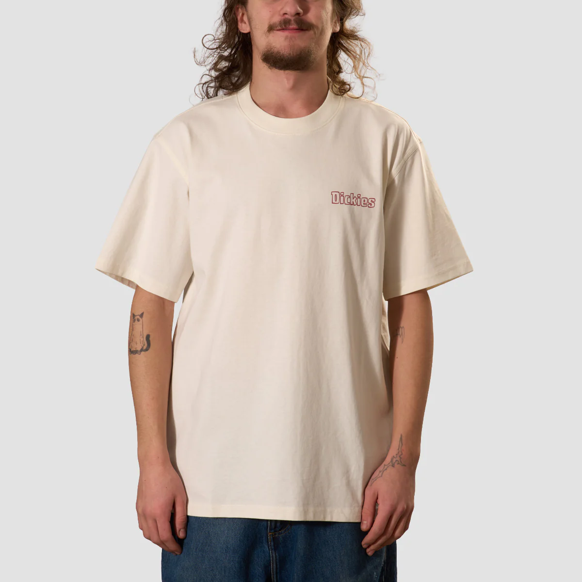 Dickies Fairlawn T-Shirt Egret - Image 2