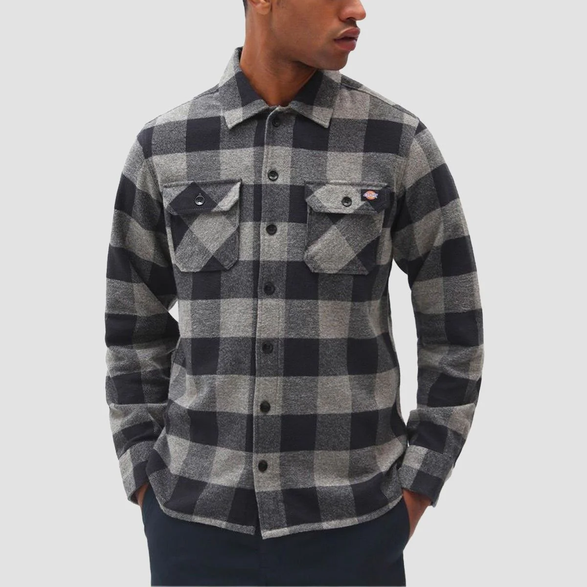 Dickies New Sacramento Longsleeve Shirt Grey Melange