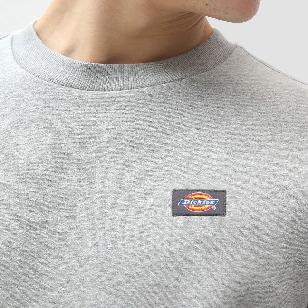 Dickies Oakport Crew Sweat Grey Melange - Image 2