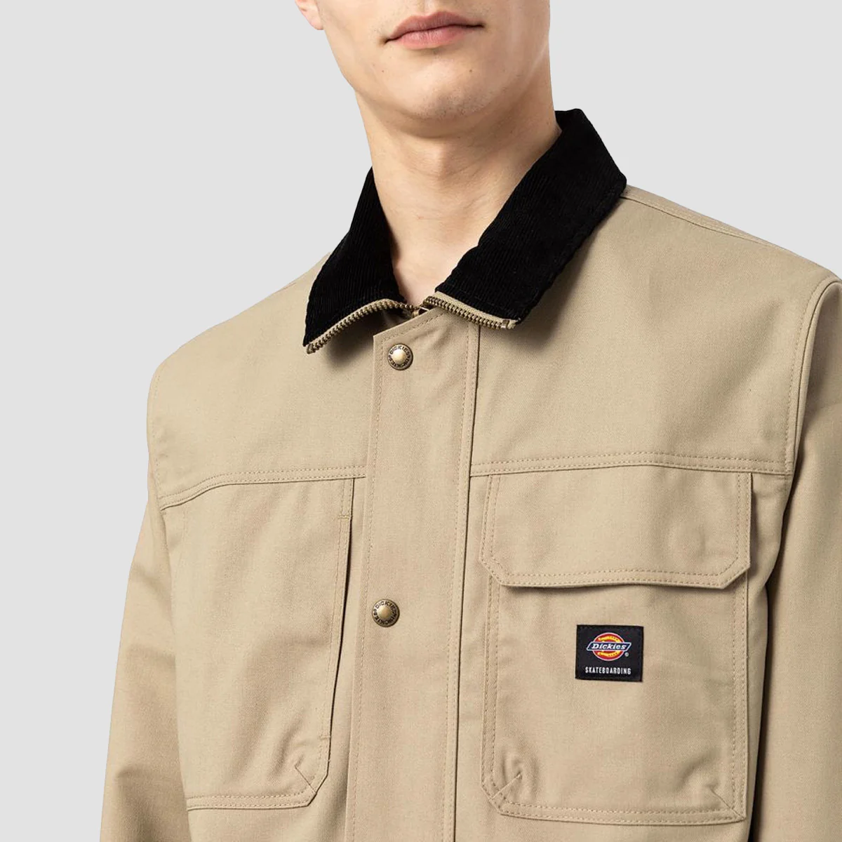 Dickies Valley Grande Chore Jacket Khaki - Image 3