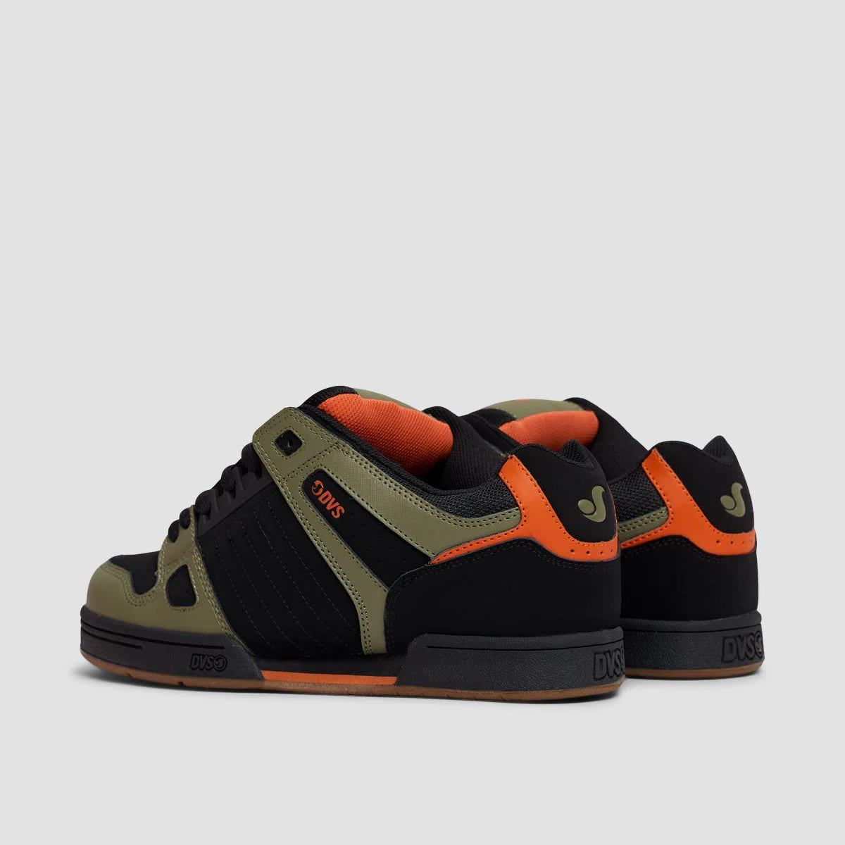 DVS Celsius Shoes - Black/Olive/Orange Nubuck - Image 3