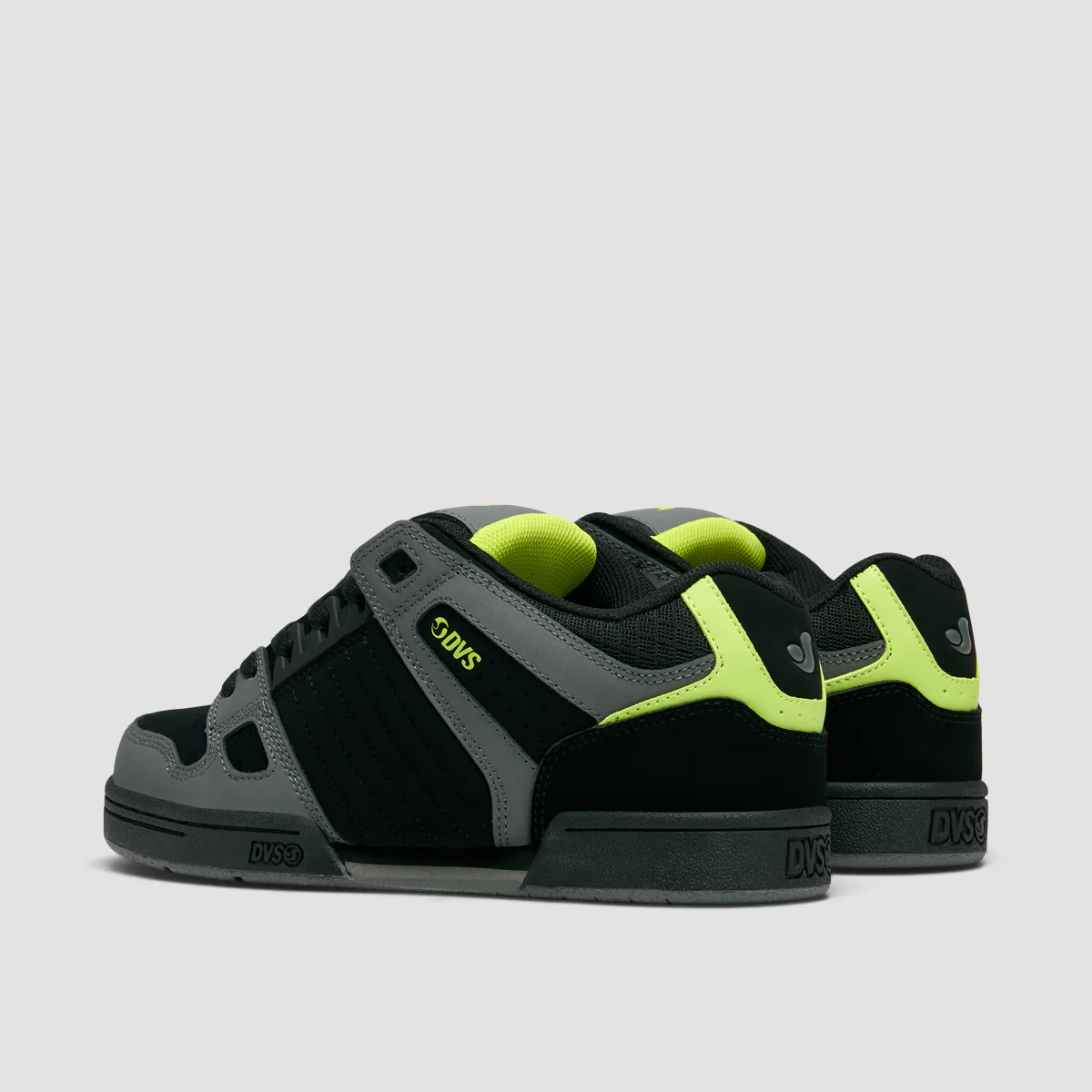 DVS Celsius Shoes - Black/Charcoal/Lime Nubuck - Image 3