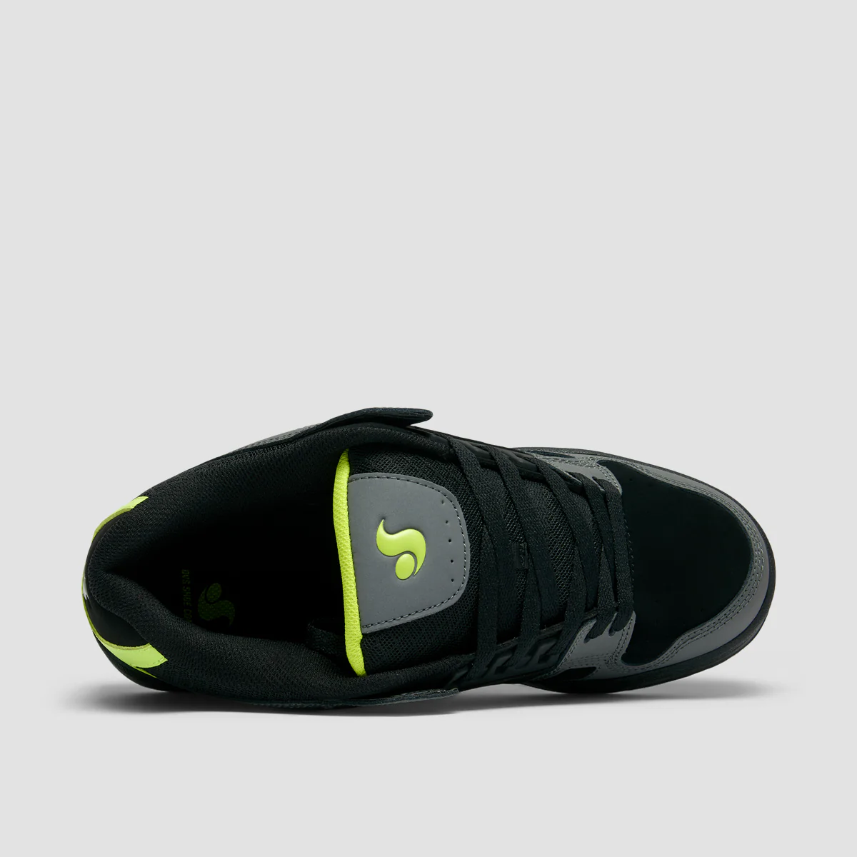 DVS Celsius Shoes - Black/Charcoal/Lime Nubuck - Image 4