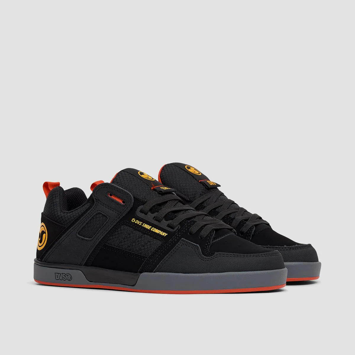 DVS Comanche 2.0+ Shoes - Black/Yellow/Red Nubuck - Image 2
