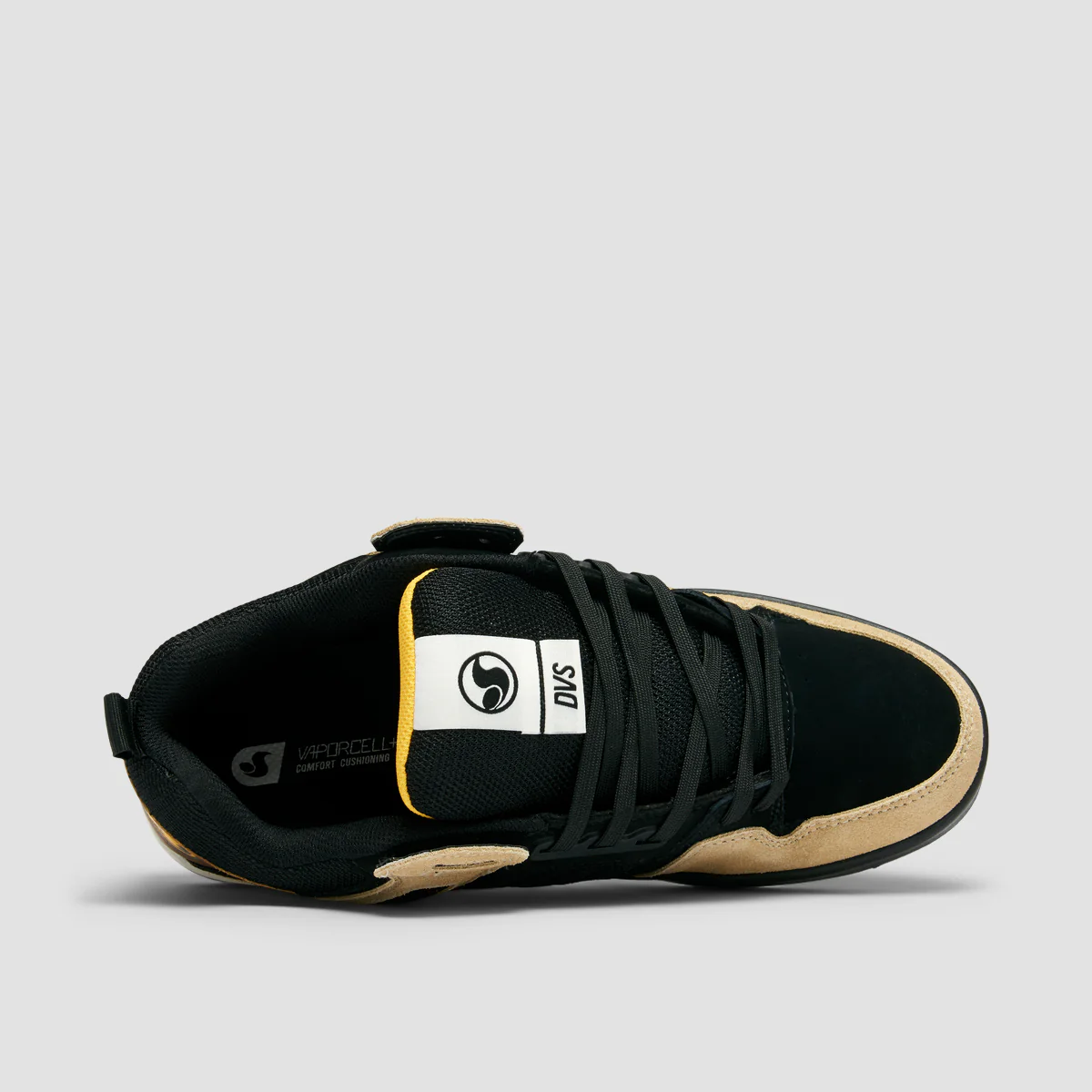 DVS Comanche 2.0+ Shoes - Black/Tan/Yellow Suede - Image 4