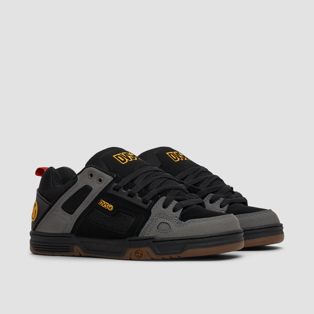 DVS Comanche Shoes - Black/Charcoal/Gum/Gold Fusion Nubuck - Image 2