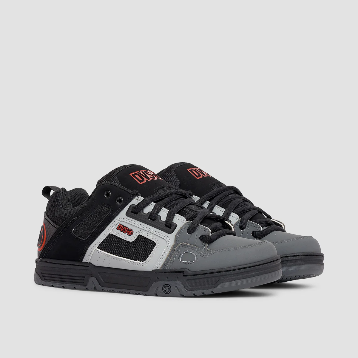 DVS Comanche Shoes - Black/Grey/Red Nubuck - Image 2